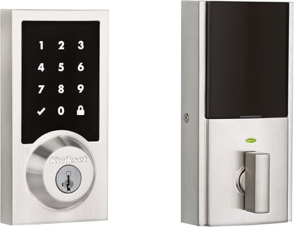 Kwikset 99160-016 SmartCode 916 Touchscreen Smart Lock Deadbolt with SmartKey Security & Z-Wave Plus, Satin Nickel - Image 2